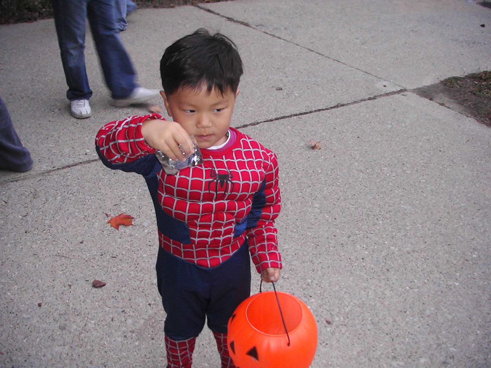 son with candy